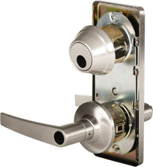 Stanley - Grade 2 Entry Lever Lockset - 2-3/4" Back Set, Key In Lever Cylinder, Brass Alloy, Nickel Finish - A1 Tooling