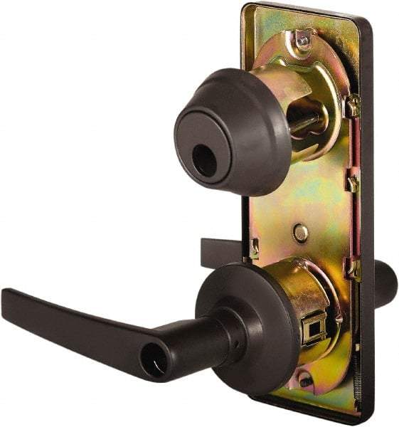 Stanley - Grade 2 Entry Lever Lockset - 2-3/4" Back Set, Key In Lever Cylinder, Brass Alloy, Oil Rubbed Bronze Finish - A1 Tooling