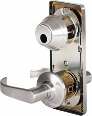 Stanley - Grade 2 Passage Lever Lockset - 2-3/4" Back Set, Keyless Cylinder, Brass Alloy, Satin Chrome Finish - A1 Tooling