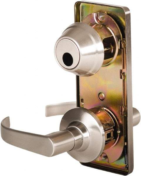 Stanley - Grade 2 Passage Lever Lockset - 2-3/4" Back Set, Keyless Cylinder, Brass Alloy, Nickel Finish - A1 Tooling