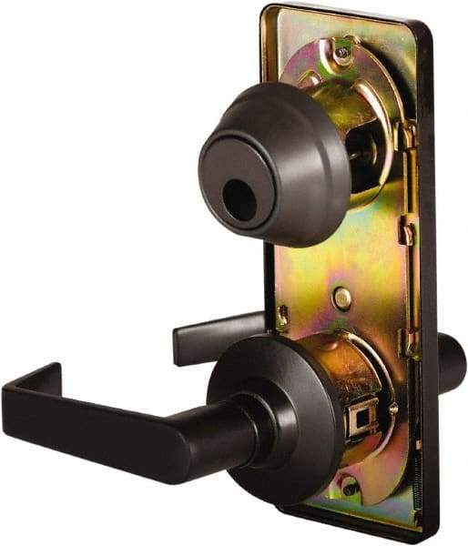 Stanley - Grade 2 Passage Lever Lockset - 2-3/4" Back Set, Keyless Cylinder, Brass Alloy, Oil Rubbed Bronze Finish - A1 Tooling