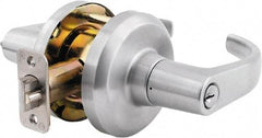 Stanley - Grade 1 Entrance Lever Lockset - 2-3/4" Back Set, Key In Lever Cylinder, Brass Alloy, Satin Chrome Finish - A1 Tooling