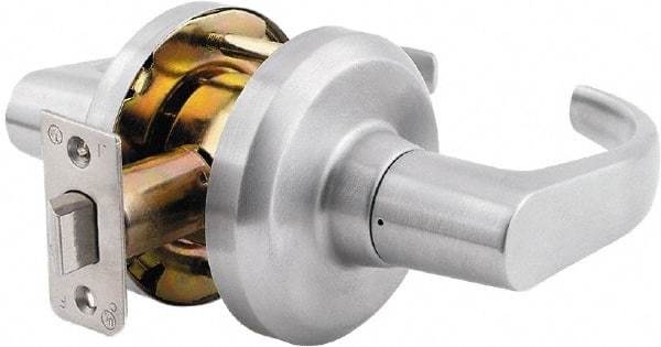 Stanley - Grade 1 Passage Lever Lockset - 2-3/4" Back Set, Keyless Cylinder, Brass Alloy, Satin Chrome Finish - A1 Tooling