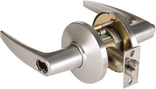 Best - Grade 1 Dormitory Lever Lockset - 2-3/4" Back Set, Keyless Cylinder, Brass Alloy, Satin Chrome Finish - A1 Tooling