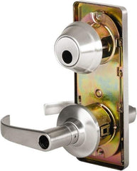 Stanley - Grade 2 Entry Lever Lockset - 2-3/4" Back Set, Key In Lever Cylinder, Brass Alloy, Satin Chrome Finish - A1 Tooling