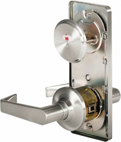 Stanley - Grade 2 Passage Lever Lockset - 2-3/4" Back Set, Keyless Cylinder, Brass Alloy, Satin Chrome Finish - A1 Tooling