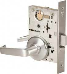 Best - Grade 1 Storeroom Lever Lockset - 2-3/4" Back Set, Keyless Cylinder, Brass Alloy, Satin Chrome Finish - A1 Tooling