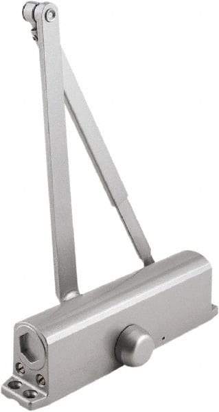 Stanley - 9-3/4" Closer Body Length, Multi-Size Closer Manual Damper - Painted Aluminum Finish, Reversible - A1 Tooling