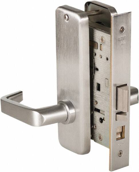 Stanley - Grade 1 Classroom Lever Lockset - 2-3/4" Back Set, Best SFIC Cylinder, Brass Alloy, Satin Chrome Finish - A1 Tooling