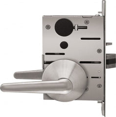 Stanley - Grade 1 Storeroom Lever Lockset - 2-3/4" Back Set, Best SFIC Cylinder, Brass Alloy, Satin Stainless Steel Finish - A1 Tooling