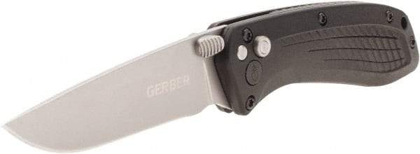 Gerber - 3" Blade, 7" OAL, Drop Point Folding Knife - 4.2" Closed Length, Glass-Filled Nylon, 1 Blade, 1 Edge - A1 Tooling