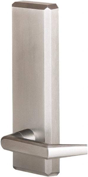 Precision - 10" OAL Nonhanded Flatbar - 32 to 36" Door Width, Satin Chrome Finish, Grade 1, Stanley Commercial Hardware - A1 Tooling