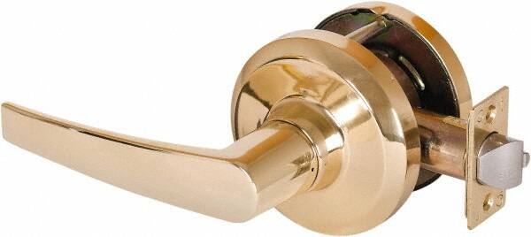 Stanley - Grade 1 Communicating Lever Lockset - 2-3/4" Back Set, Key In Lever Cylinder, Brass Alloy, Bright Brass Finish - A1 Tooling