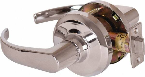 Stanley - Grade 1 Passage Lever Lockset - 2-3/4" Back Set, Keyless Cylinder, Brass Alloy, Bright Chrome Finish - A1 Tooling