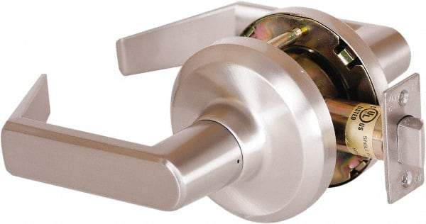 Stanley - Grade 1 Passage Lever Lockset - 2-3/4" Back Set, Keyless Cylinder, Brass Alloy, Satin Nickel Finish - A1 Tooling