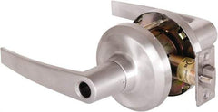 Stanley - Grade 1 Entrance Lever Lockset - 2-3/4" Back Set, Key In Lever Cylinder, Brass Alloy, Satin Chrome Finish - A1 Tooling