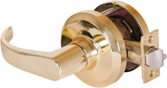 Stanley - Grade 1 Communicating Lever Lockset - 2-3/4" Back Set, Key In Lever Cylinder, Brass Alloy, Bright Brass Finish - A1 Tooling