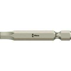 Wera - 5/32" Hex Screwdriver Bit - 1/4" Drive, 89mm OAL - A1 Tooling