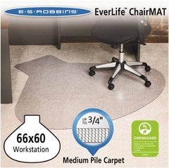 ES Robbins - 60" Long x 66" Wide, Chair Mat - Workstation, Straight Edge Style - A1 Tooling