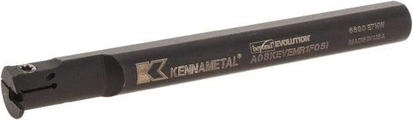 Kennametal - 5/8" Min Bore Diam, 125mm OAL, 1/2" Shank Diam, A-EVE Indexable Boring Bar - 1" Max Bore Depth, EG0160M1FP02 Insert - A1 Tooling