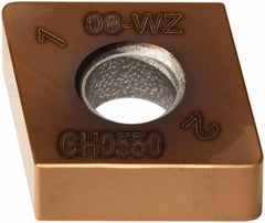 Seco - CNGA433 - Grade CH0550 PCBN Turning Insert - TiAlCrN Finish, 80° Diamond, 1/2" Inscr Circle, 3/16" Thick, 3/64" Corner Radius - A1 Tooling