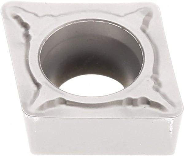 Seco - CCMT32.52 F1 Grade TK1501 Carbide Turning Insert - Ti(C/N)/Al2O3/Cr Finish, 80° Diamond, 3/8" Inscr Circle, 5/32" Thick, 1/32" Corner Radius - A1 Tooling