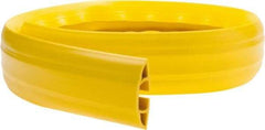 Hubbell Wiring Device-Kellems - 1 Channel, 5 Ft Long, 3/4" Max Compatible Cable Diam, Yellow PVC On Floor Cable Cover - 3-1/4" Overall Width x 27.9mm Overall Height, 30.7mm Channel Width x 3/4" Channel Height - A1 Tooling