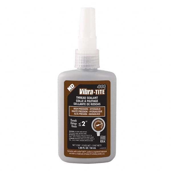 Vibra-Tite - 50 mL Bottle, Brown, Hydraulic - High Pressure Thread Sealant - A1 Tooling