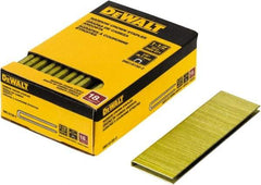 DeWALT - 1-1/2" Long x 1/4" Wide, 18 Gauge Crowned Construction Staple - Steel, Copper Finish, Chisel Point - A1 Tooling