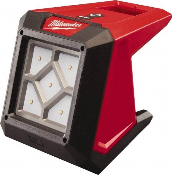 Milwaukee Tool - 12 Volts, 1000 Lumens, Cordless Work Light - Red, 15 hr Run Time - A1 Tooling