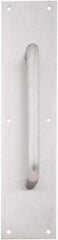 IVES - 15" Long x 3" Wide, Brass Standard Door Pull - Stainless Steel Finish, 6" Grip Length - A1 Tooling