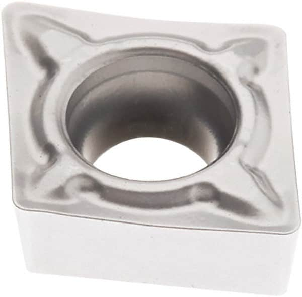 Seco - CCMT21.52 F1 Grade TP3501 Carbide Turning Insert - TiCN/Al2O3 Finish, 80° Diamond, 1/4" Inscr Circle, 3/32" Thick, 1/32" Corner Radius - A1 Tooling