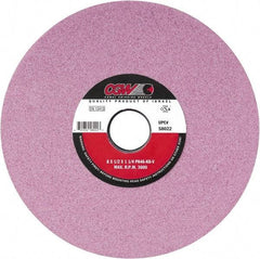 Camel Grinding Wheels - 7" Diam x 1-1/4" Hole x 1/2" Thick, K Hardness, 80 Grit Surface Grinding Wheel - Aluminum Oxide, Type 1, Fine Grade, Vitrified Bond, No Recess - A1 Tooling