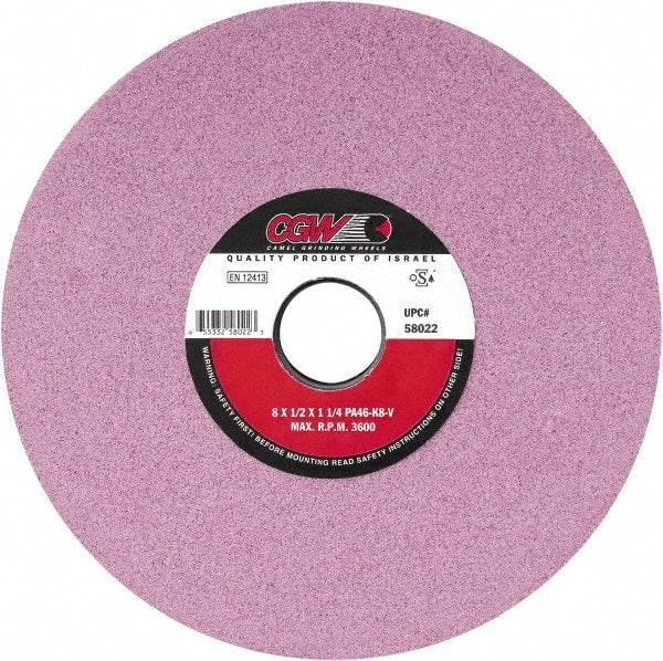 Camel Grinding Wheels - 12" Diam x 5" Hole x 1-1/2" Thick, J Hardness, 46 Grit Surface Grinding Wheel - A1 Tooling