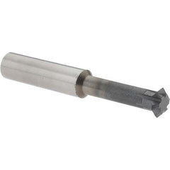 Accupro - 3/8° 3/8" Cut Diam, 1/8" Cut Width, 3/8" Shank, Solid Carbide Double-Angle Cutter - A1 Tooling