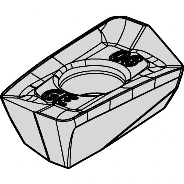 Kennametal - EP1008 GE Grade KCSM40 Carbide Milling Insert - AlTiN/TiN Finish, 9/64" Thick - A1 Tooling