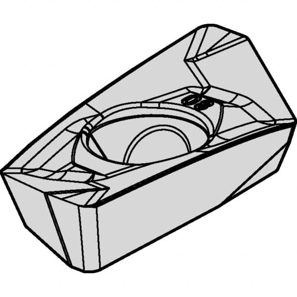 Kennametal - EP1832 GE Grade KCSM40 Carbide Milling Insert - AlTiN/TiN Finish, 5.5mm Thick, 3.18mm Corner Radius - A1 Tooling