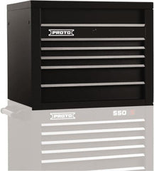 Proto - 5 Drawer Top Tool Chest - 34" Wide x 25-1/4" Deep x 27" High, Steel, Black - A1 Tooling