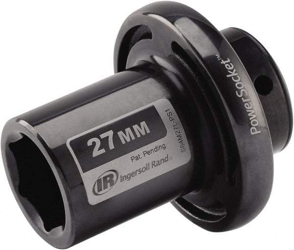 Ingersoll-Rand - 1/2" Drive 27mm Standard Impact Socket - 6 Points, 3-1/10" OAL - A1 Tooling