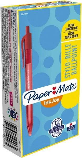 Paper Mate - 1mm Ball Point Retractable Ball Point Pen - Red - A1 Tooling