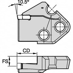 Kennametal - Right Hand Cut Indexable Grooving Cartridge - EG0600M06P04 Insert Style - A1 Tooling