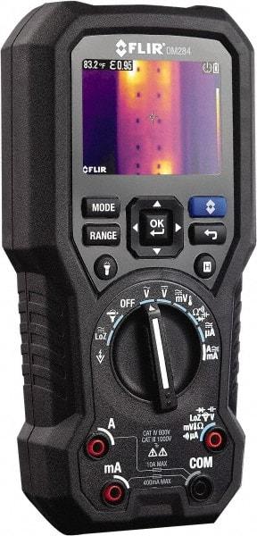 FLIR - DM284, CAT IV, 1,000 VAC/VDC, Digital Thermal Imaging Multimeter - 50 mOhm, Measures Voltage, Capacitance, Current, Frequency, Resistance, Temperature - A1 Tooling