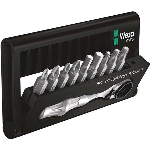 Wera - Screwdriver Bit Sets Type: Insert Bit Set Drive Size: 1/4 (Inch) - A1 Tooling