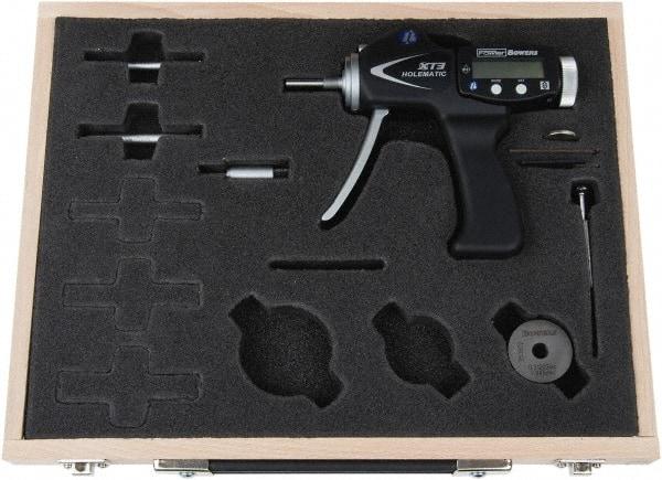 Fowler - 6 to 10mm, 58mm Deep, Pistol Grip Electronic Bore Gage - Up to 0.004mm Accuracy, 0.001mm Resolution, Data Output - A1 Tooling