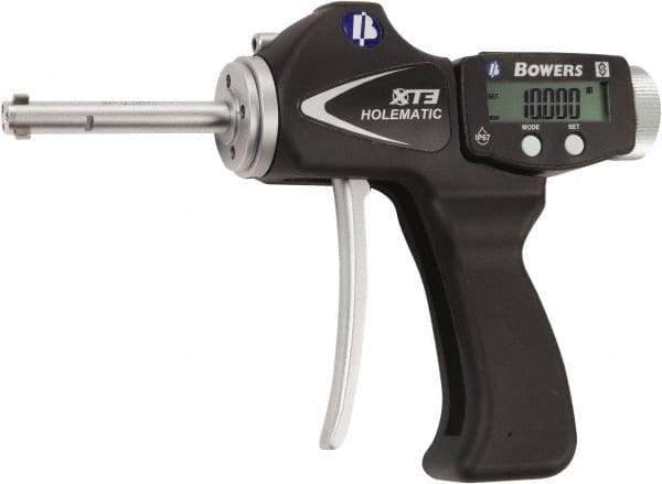 Fowler - 8 to 10mm, 58mm Deep, Pistol Grip Electronic Bore Gage - Up to 0.004mm Accuracy, 0.001mm Resolution, Data Output - A1 Tooling