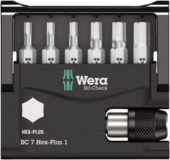 Wera - 1/4" Drive, Hex Metric Screwdriver Bit - 1" OAL - A1 Tooling