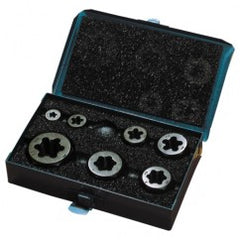 49mm 7 Piece Carbon Steel Hexagon Rethreading Die Set - A1 Tooling