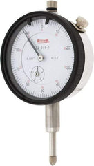 SPI - 1/2" Range, 0-100 Dial Reading, 0.001" Graduation Dial Drop Indicator - 2.2" Dial, 0.1" Range per Revolution, 0.002" Accuracy, Revolution Counter, Includes NIST Traceability Certification - A1 Tooling