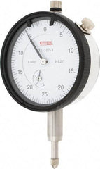 SPI - 1/4" Range, 0-25-0 Dial Reading, 0.0005" Graduation Dial Drop Indicator - 2.2" Dial, 0.05" Range per Revolution, 0.0015" Accuracy, Revolution Counter, Includes NIST Traceability Certification - A1 Tooling