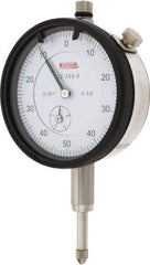 SPI - 1/2" Range, 0-50-0 Dial Reading, 0.001" Graduation Dial Drop Indicator - 2.2" Dial, 0.1" Range per Revolution, 0.002" Accuracy, Revolution Counter, Includes NIST Traceability Certification - A1 Tooling